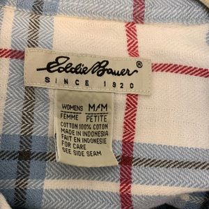 Eddie Bauer women’s petite medium 100% cotton flannel